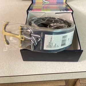 NWT men’s vineyard vines leather anchor belt